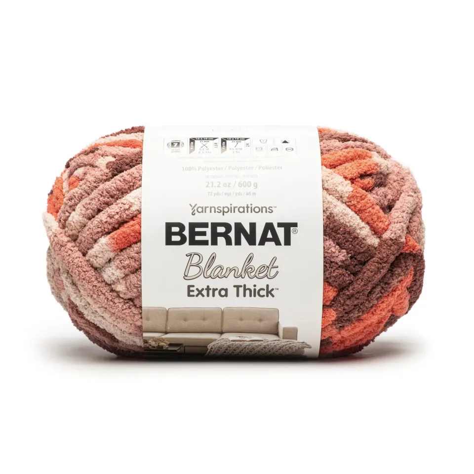 Bernat Blanket Extra Thick Garn 600g Jumbo Chenille