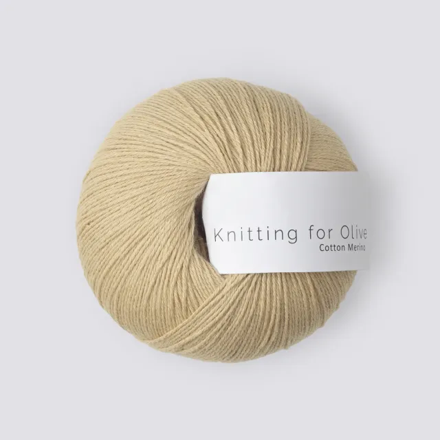 Knitting for Olive Cotton Merino Garn Dusty Banana Gelb