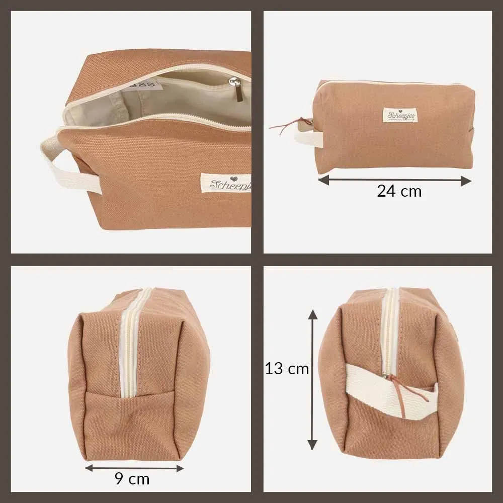 Scheepjes Zubehörtasche Braun 24x13x9cm Baumwollmix