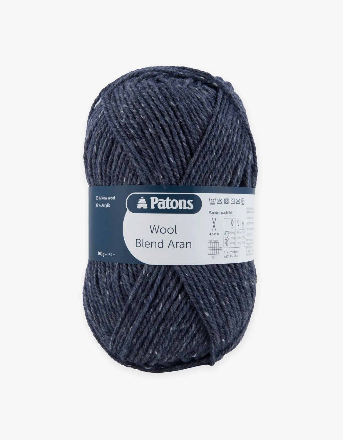 Patons Wool Blend Aran Wolle 100g 185m Tweed