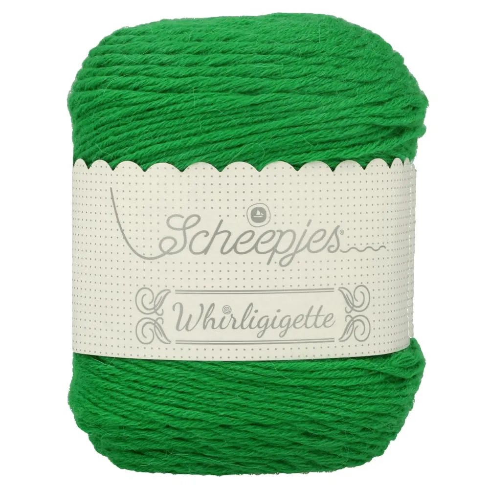 Scheepjes Whirligigette 256 Wollgarn 100g Grün Alpaka