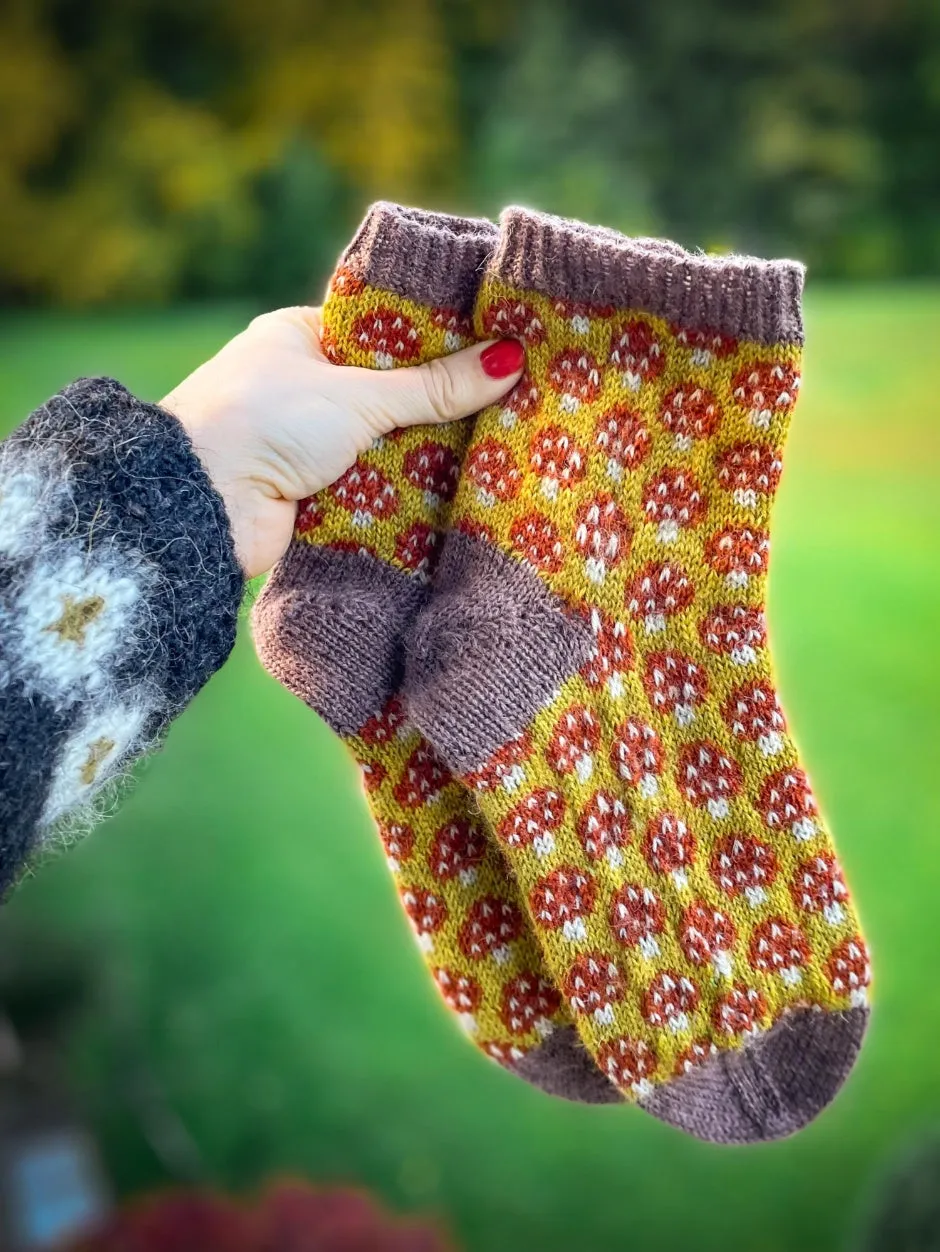 John Arbon Magical Mycelium Socken-Strickset Drumble Gr.1 strapazierfähig