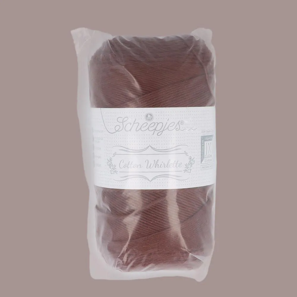 Scheepjes Cotton Whirlette 817 Baumwollgarn Schokolade 100g