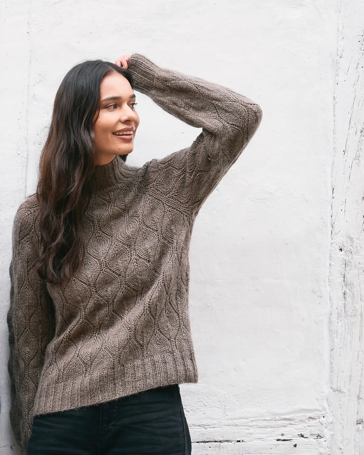 Knitting for Olive Olive Turtleneck Strickanleitung Deutsch Lace-Rolli