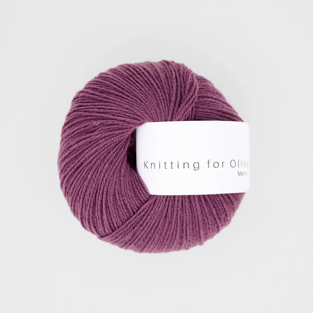 Knitting for Olive Merino Blackberry Ice Cream Wolle 50g beerenlila