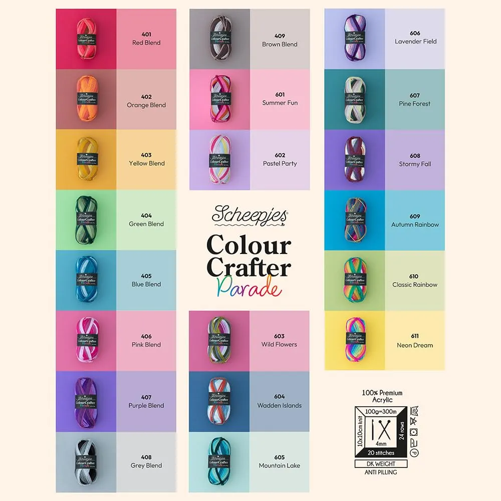 Scheepjes Colour Crafter Parade 407 Acrylgarn 100g Lila