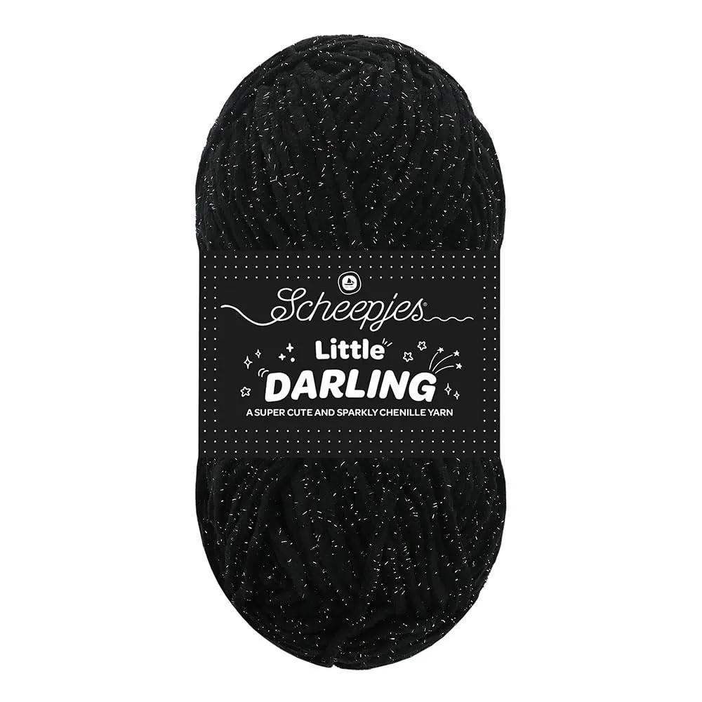 Scheepjes Little Darling 427S Häkelgarn Cherry Sparkle 50g Glitzer