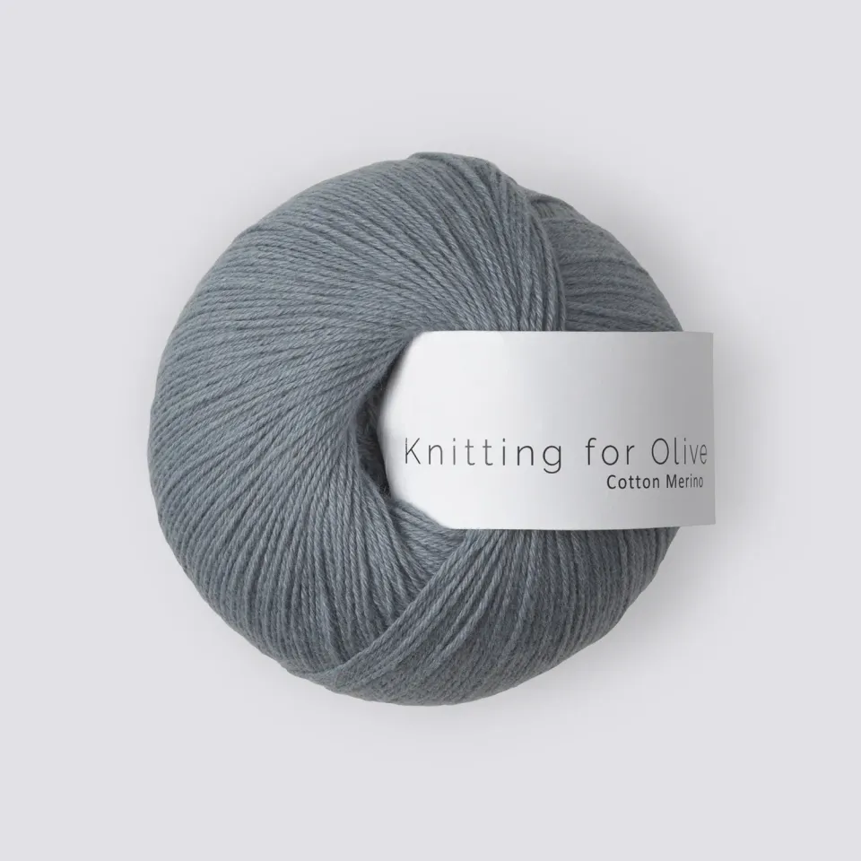 Knitting for Olive Cotton Merino Wolle Elephant Blue 70/30