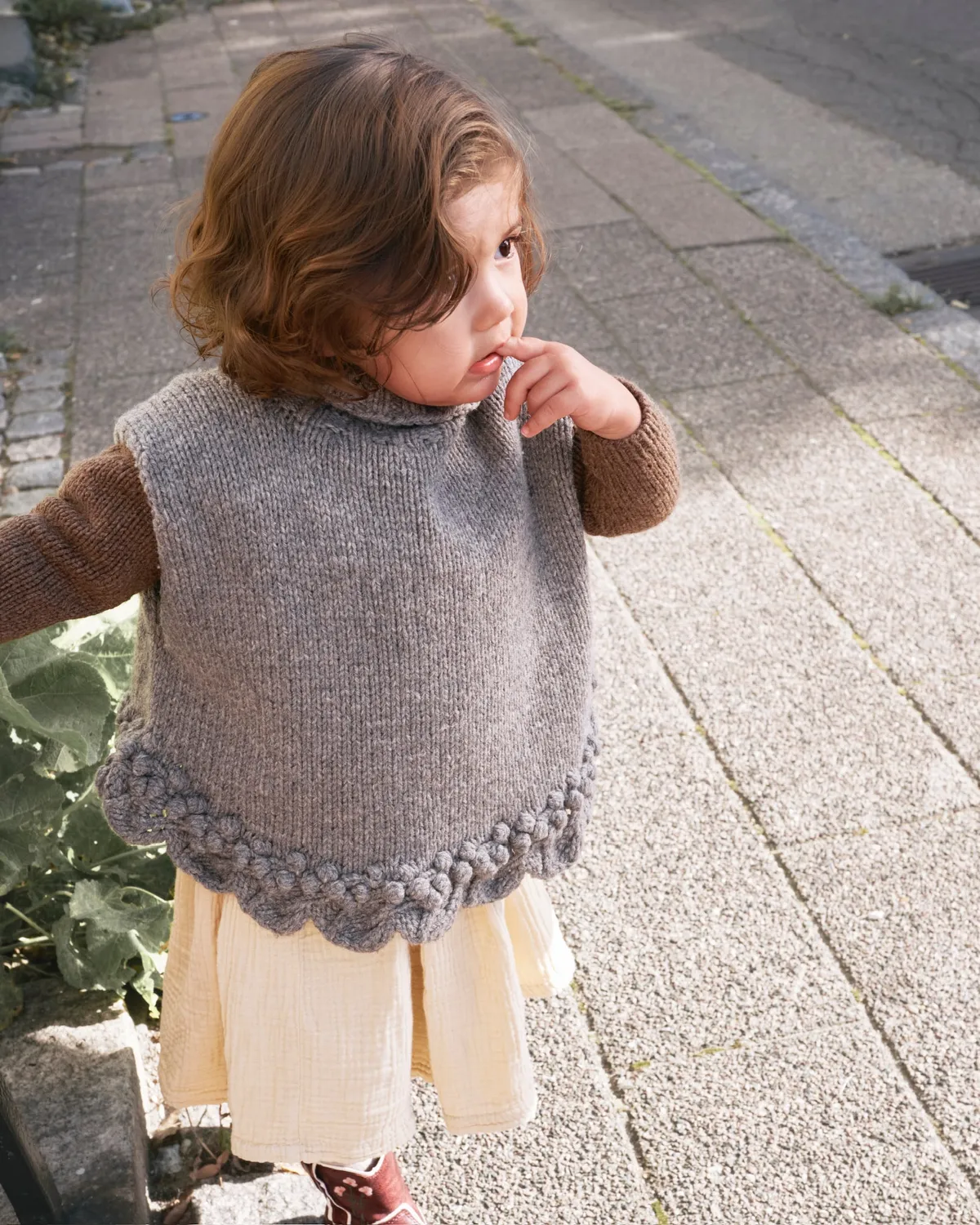 Knitting for Olive Gooseberry Poncho Strickanleitung Kinder