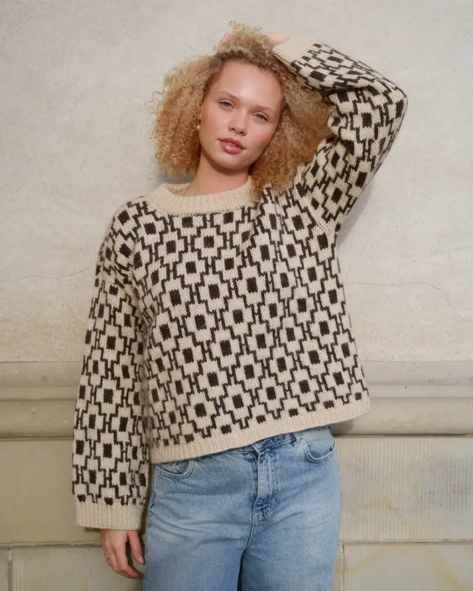 Knitting for Olive Mosaic Sweater Strickanleitung Fair Isle
