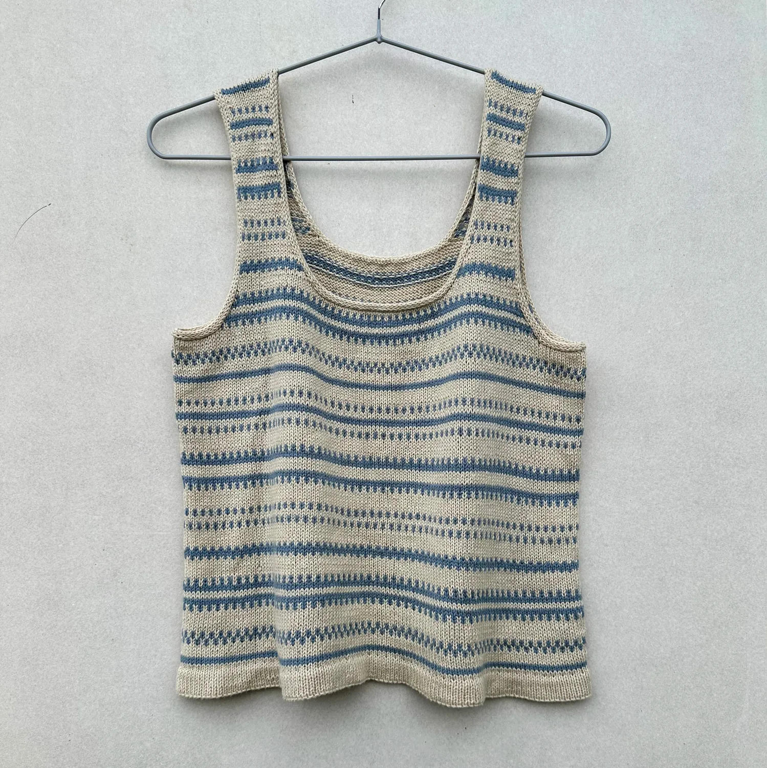Knitting for Olive Lima Top Strickanleitung Sommertop zweifarbig