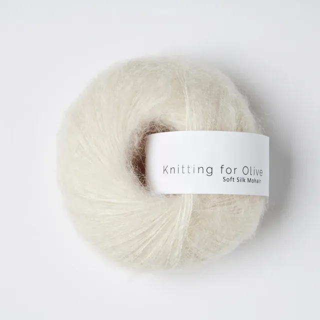 Knitting for Olive Soft Silk Mohair Mohairwolle Cream 25g neutral