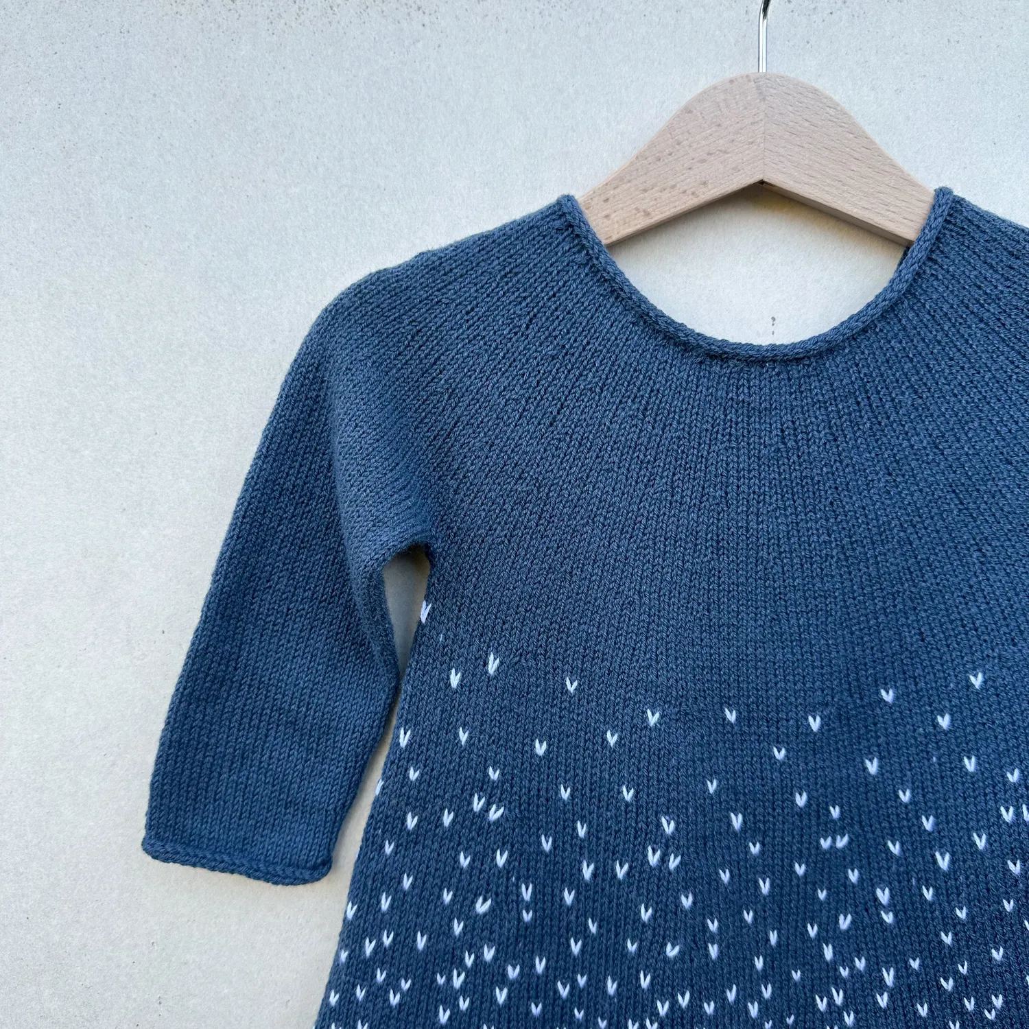 Knitting for Olive Snow Dress Strickanleitung deutsch Kinderkleid