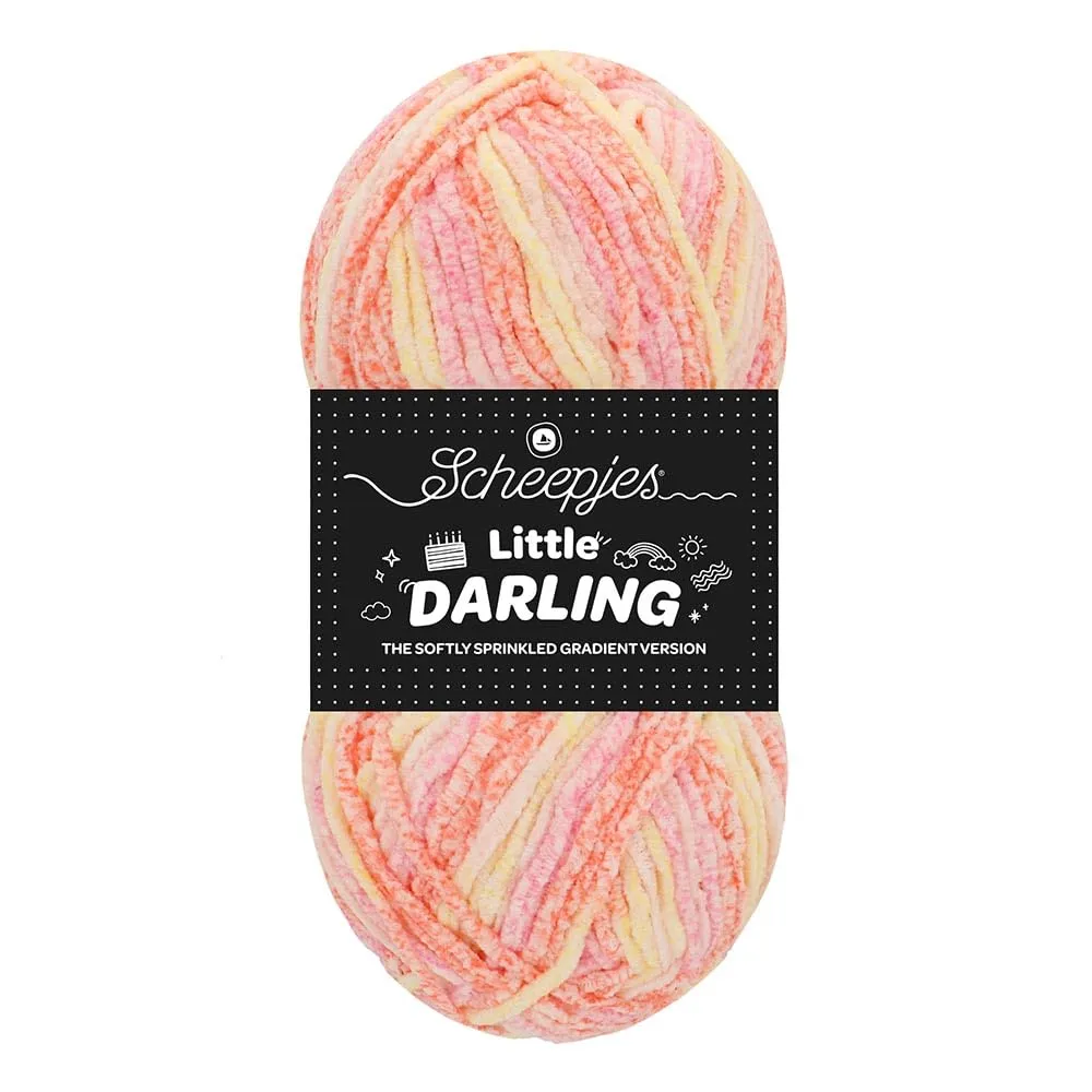 Scheepjes Little Darling Sprinkled Garn 03 Frost 50g Verlauf Rosa