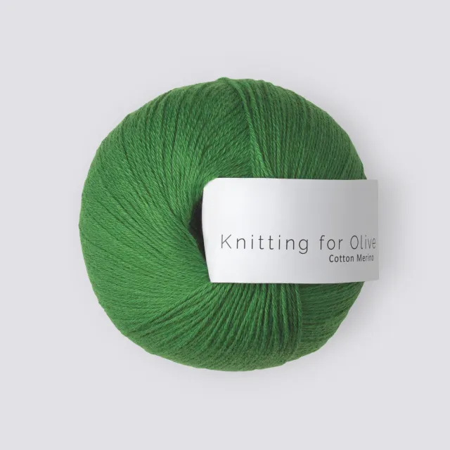 Knitting for Olive Cotton Merino Clover Green 50g grasgrün