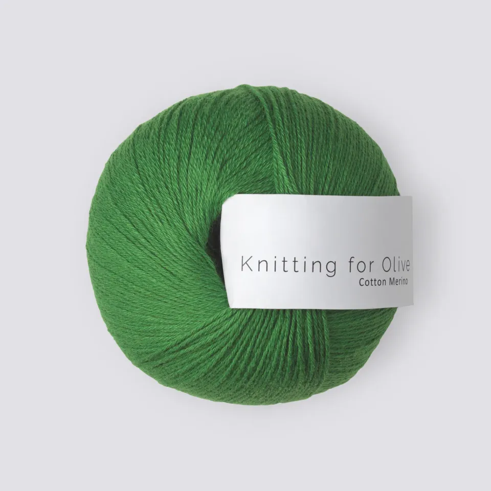 Knitting for Olive Cotton Merino Clover Green 50g grasgrün