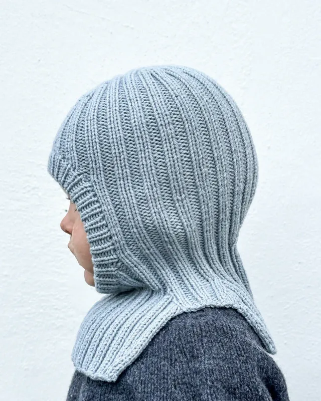 Knitting for Olive Ribbed Balaclava Anleitung Deutsch Sturmhaube