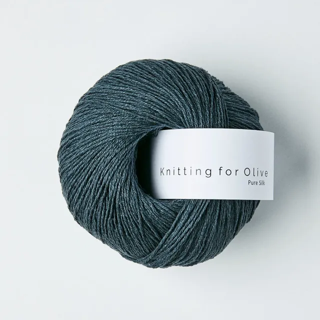 Knitting for Olive Pure Silk Seidengarn Deep Petroleum Blue