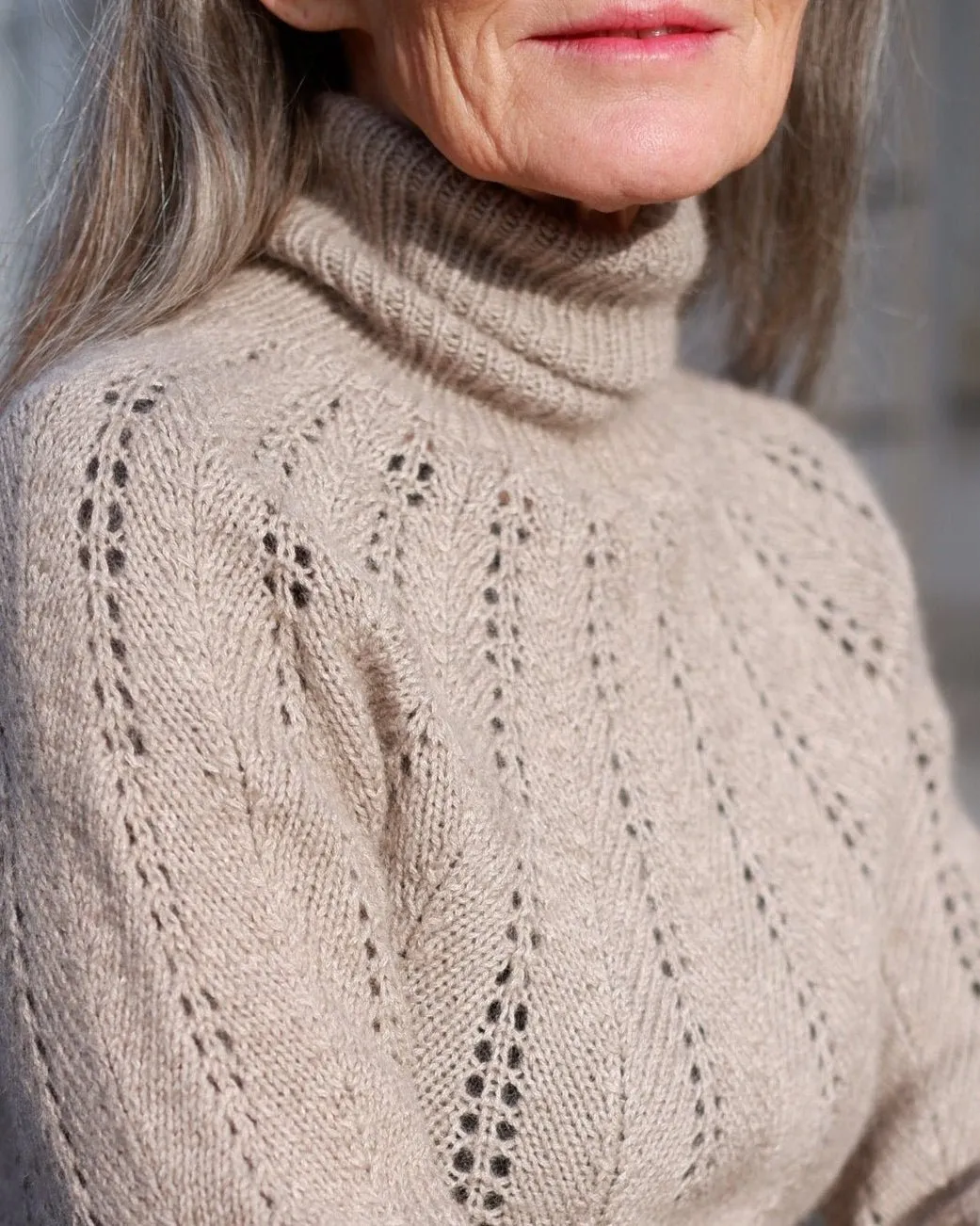 Knitting for Olive Fern Sweater Strickanleitung deutsch Lacemuster