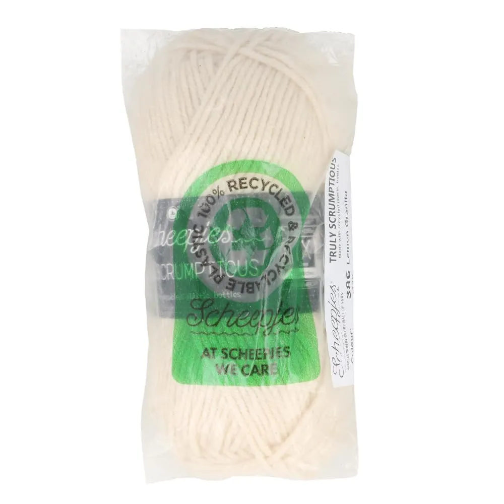 Scheepjes Truly Scrumptious 386 Garn Lemon Granita 100g Aran
