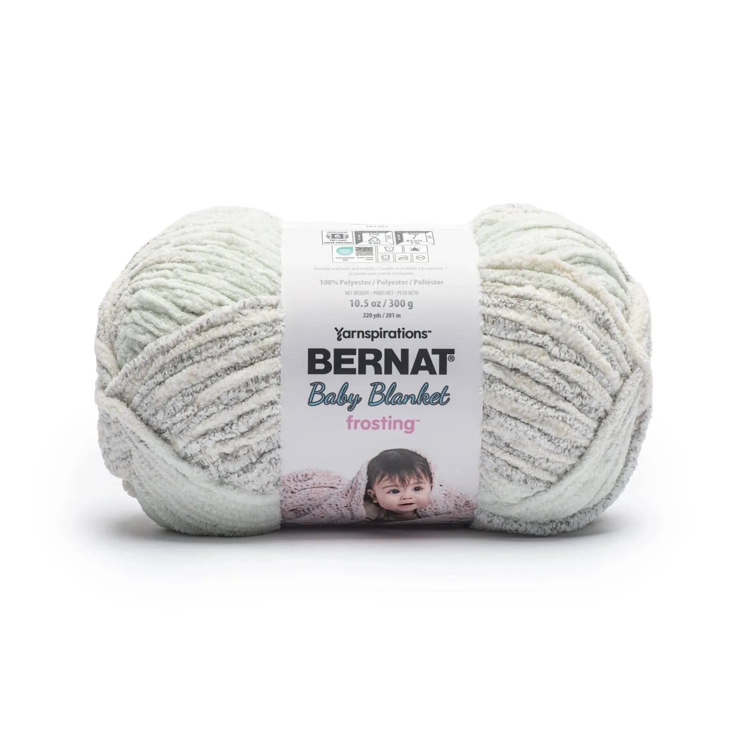 Bernat Baby Blanket Frosting Chenillegarn 300g Beere