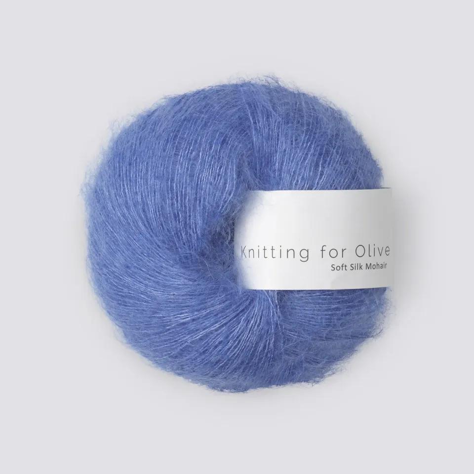 Knitting for Olive Soft Silk Mohair Lavender Blue 25g Beilauf