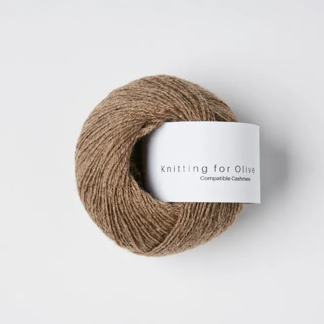 Knitting for Olive Compatible Cashmere Wolle Bark 25g braun