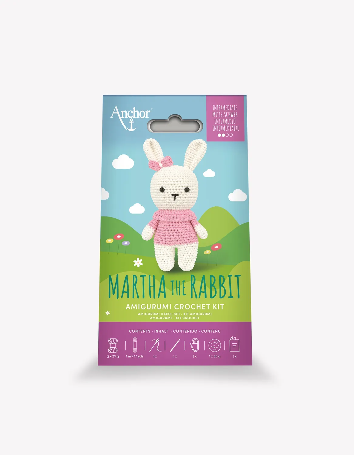 Anchor Martha Rabbit Amigurumi Häkelset Hase Komplett