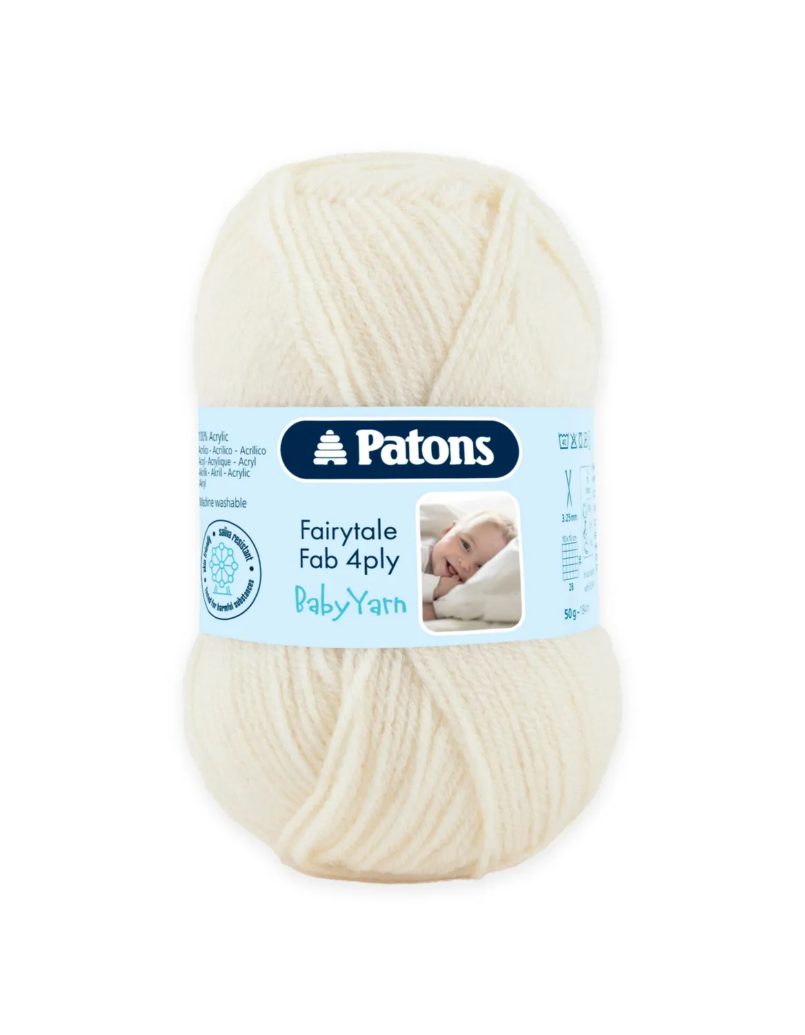 Patons Fairytale Fab 4 Ply Babygarn 50g weich