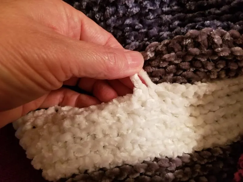 Bernat Velvet Samtgarn Weiß Chenille weich