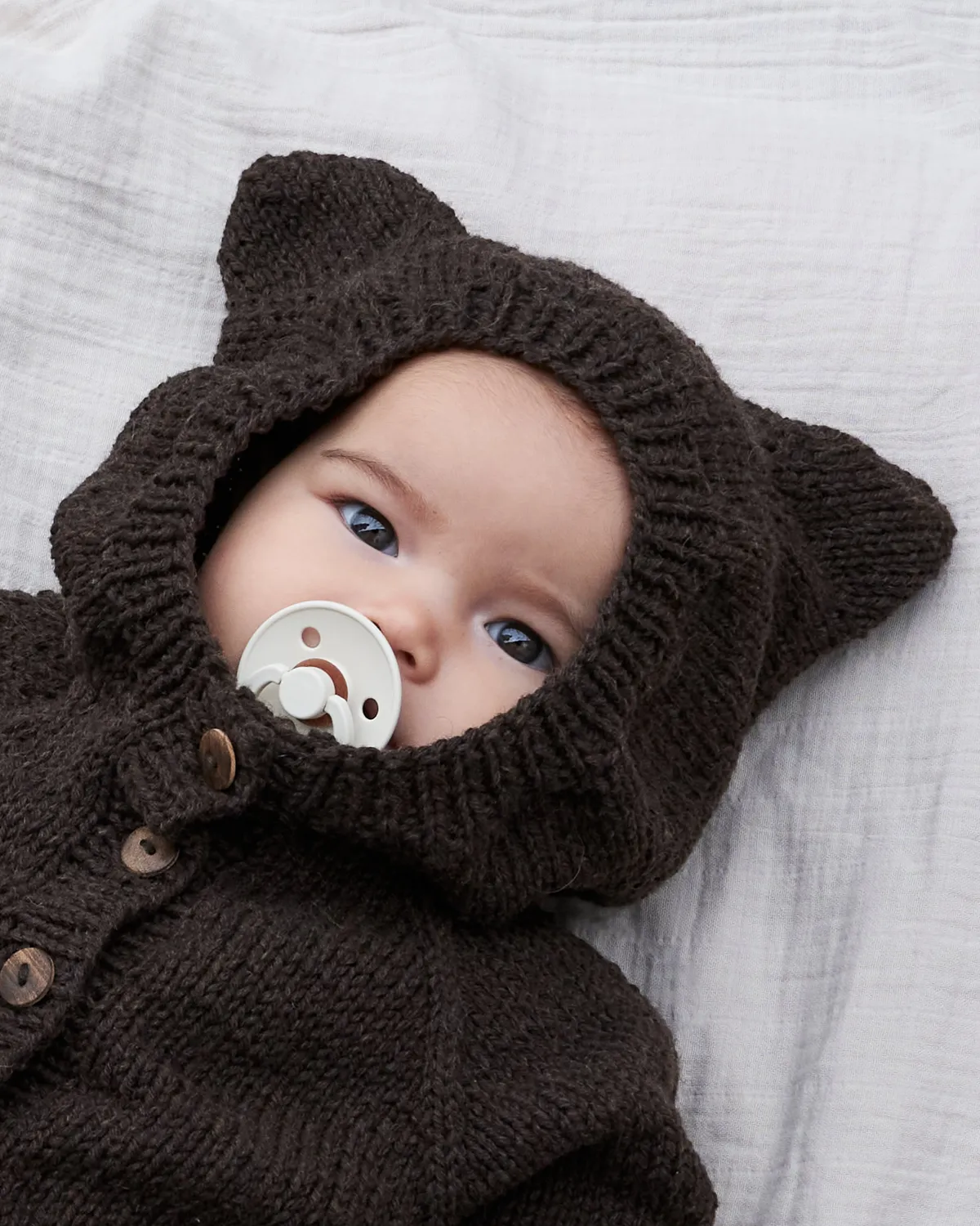 Knitting for Olive Baby Bear Suit Strickanleitung Overall mit Ohren