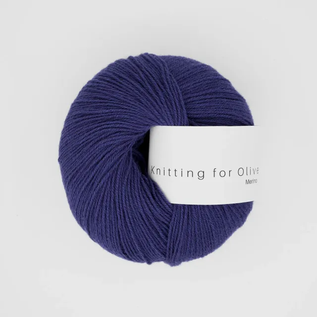 Knitting for Olive Merino Wolle French Anemone 50 g dunkelblau