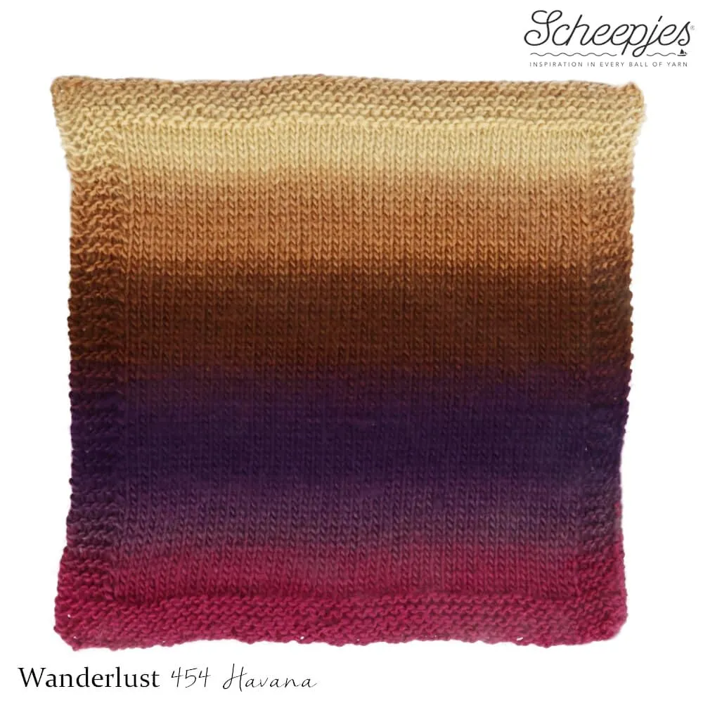 Scheepjes Wanderlust Garn 100g Havana 454 braun
