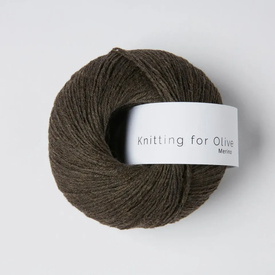 Knitting for Olive Merino Wolle Brown Bear dunkelbraun
