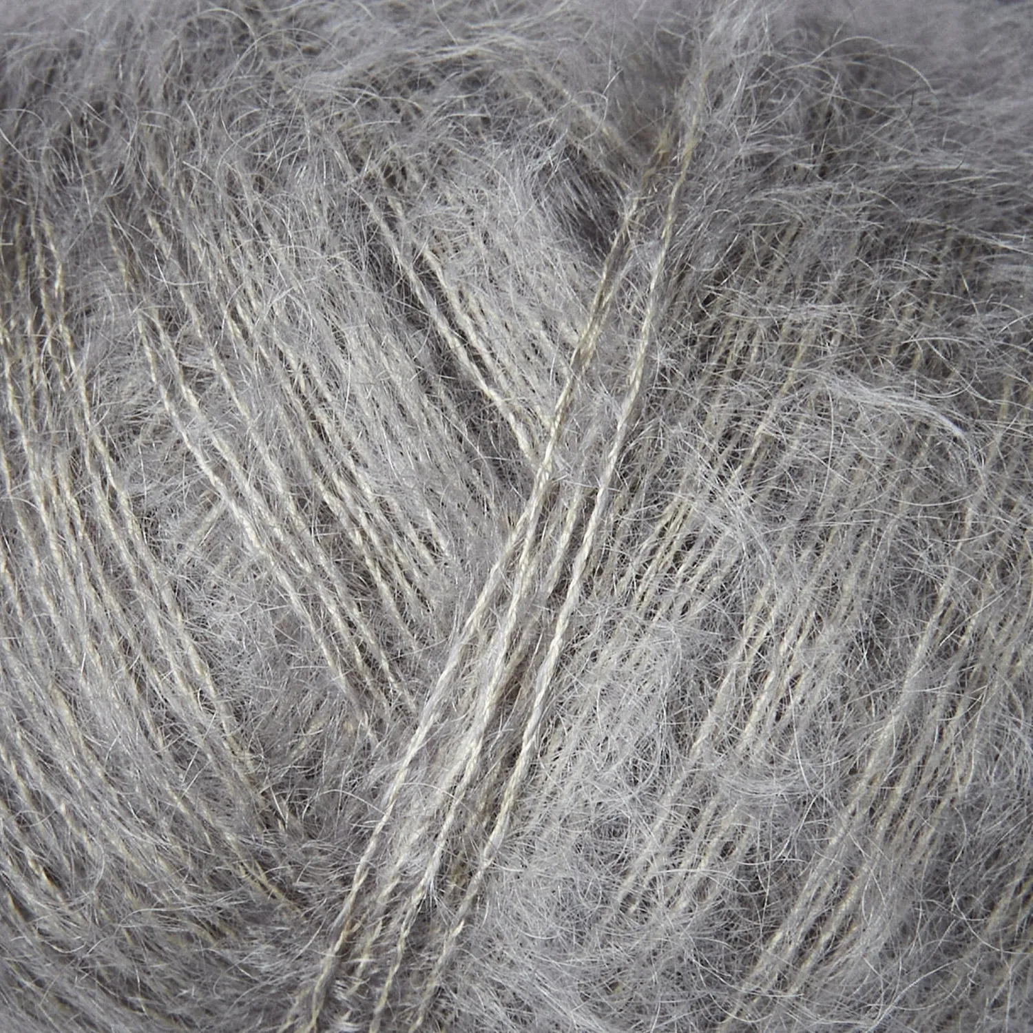 Knitting for Olive Soft Silk Mohair Wolle Rainy Day Grau