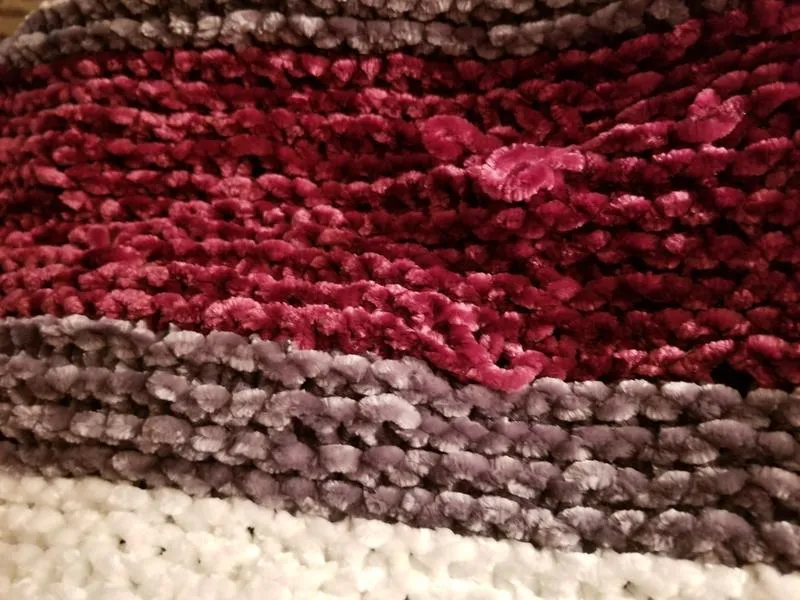 Bernat Velvet Samtgarn Weiß Chenille weich