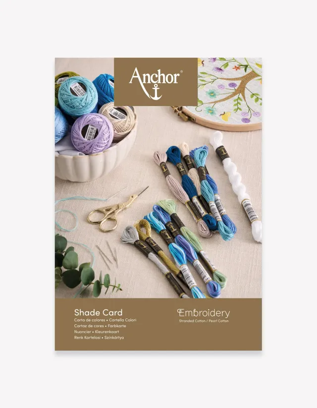 Anchor Stickgarn-Farbkarte Echtfaden Mouliné Perlgarn