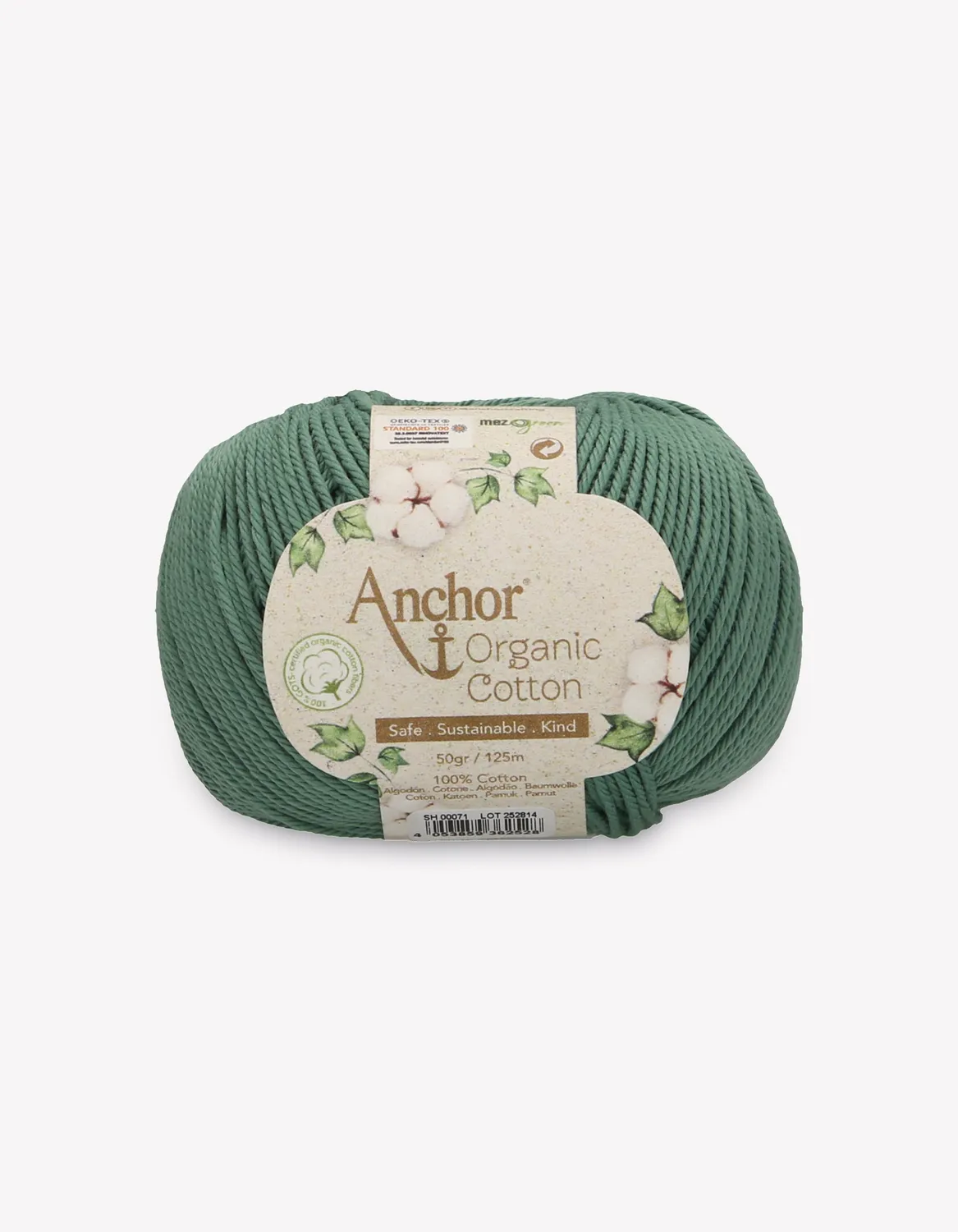Anchor Organic Cotton Baumwollgarn 50g matt natur