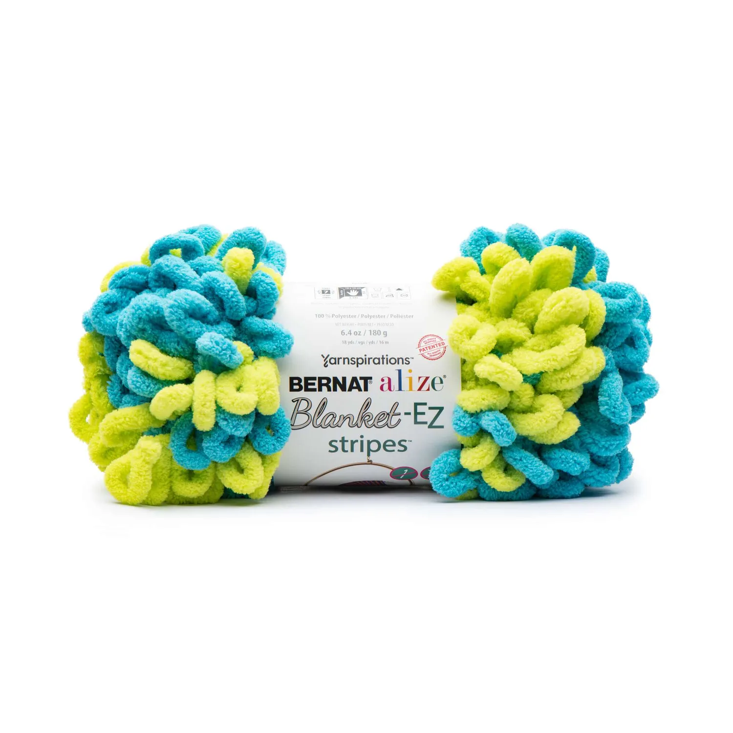 Bernat Alize Blanket-EZ Stripes Schlaufenwolle Streifen