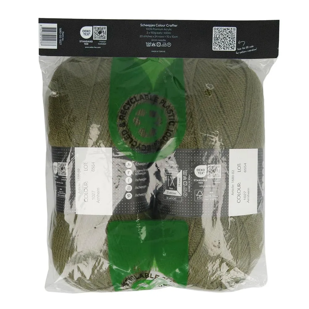Scheepjes Colour Crafter Arnhem Acrylgarn 2x150g Pack