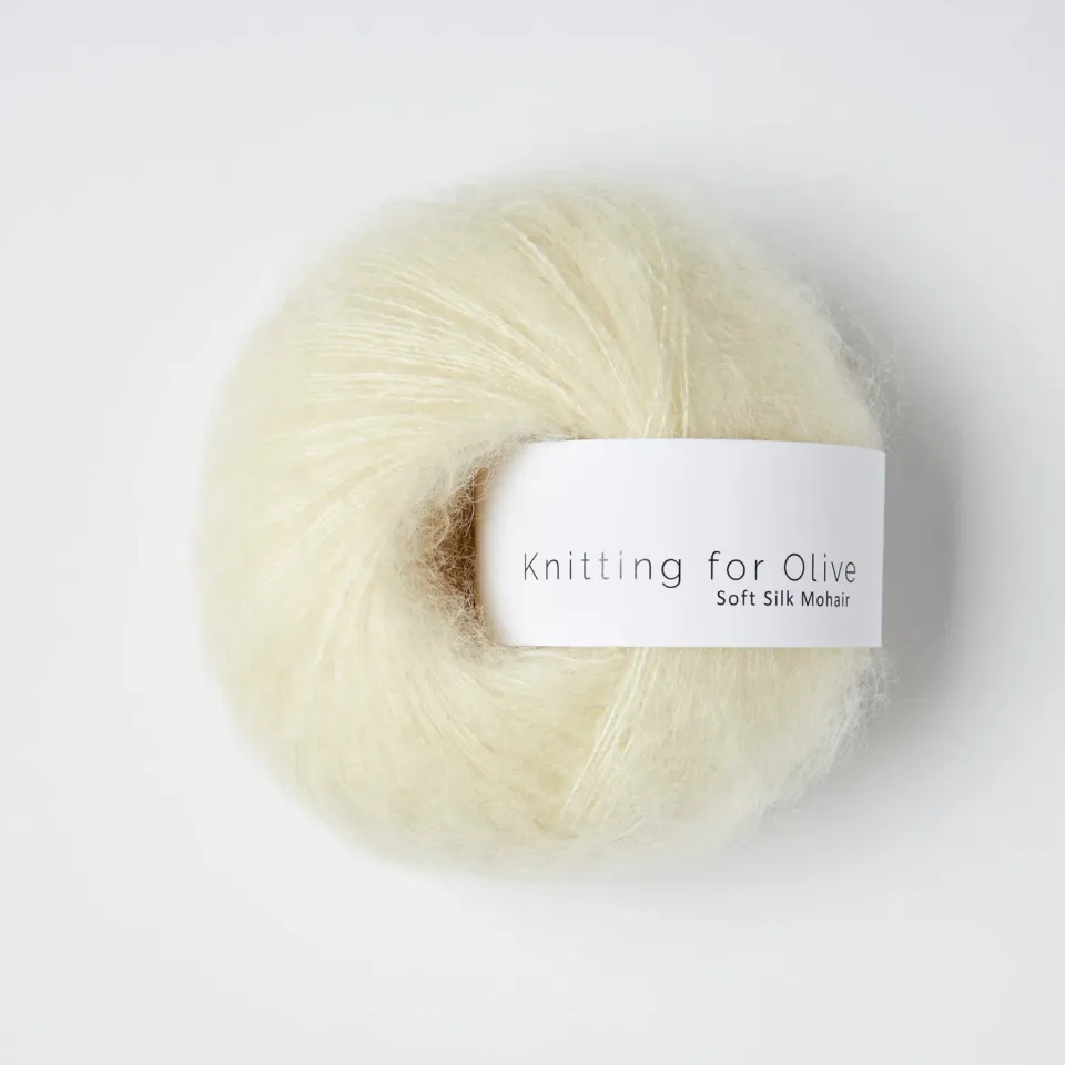 Knitting for Olive Soft Silk Mohair Wolle Elderflower 25g hellgelb