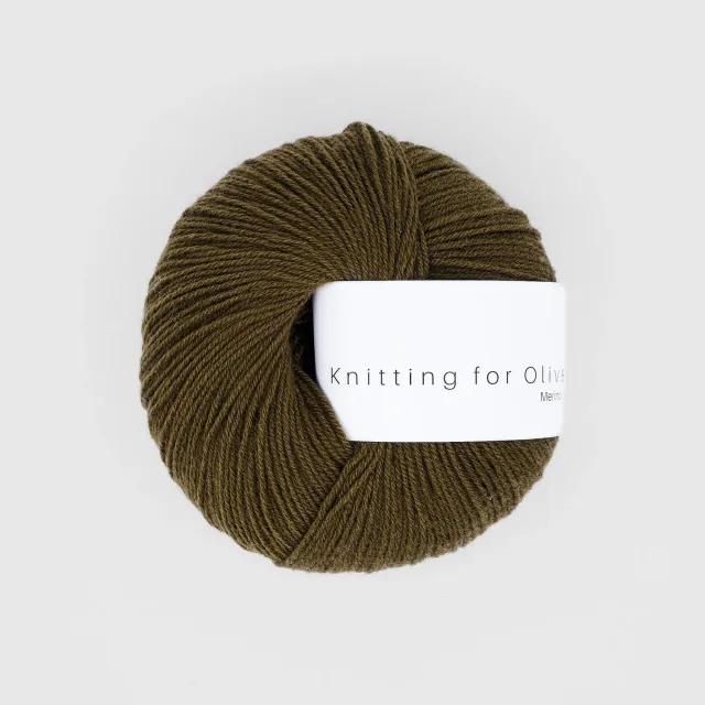 Knitting for Olive Merino Wolle Olive Brown Dunkeloliv 50g