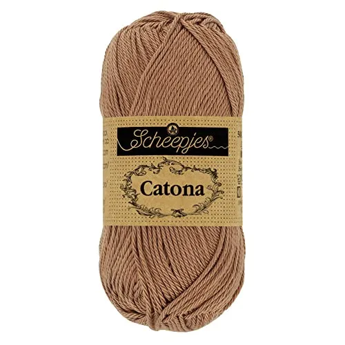 Scheepjes Catona Häkelgarn 50g 503 Haselnuss braun