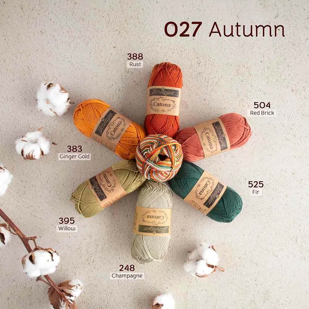 Scheepjes Catona Chroma 027 Autumn Garn 50g Baumwolle