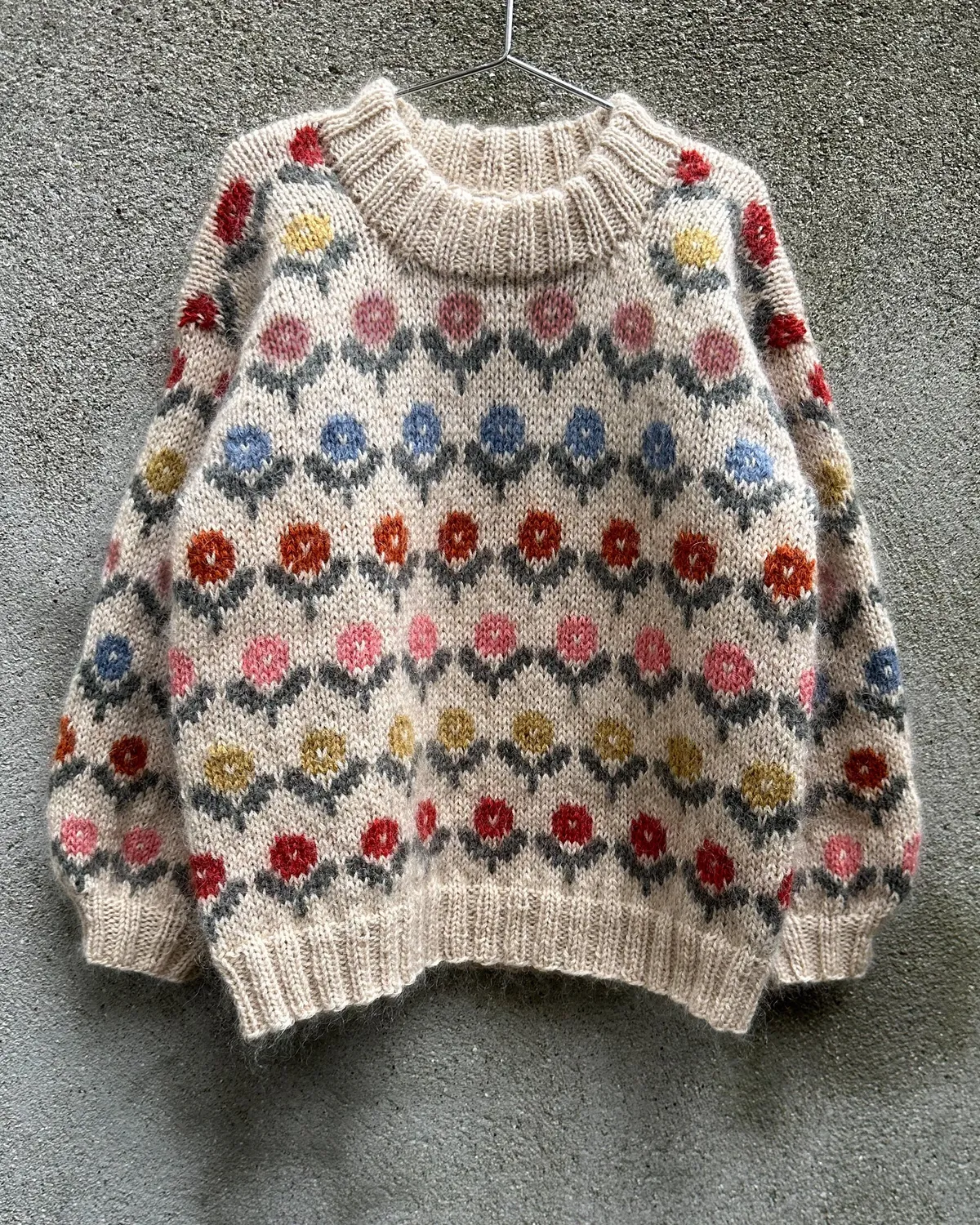 Knitting for Olive Anemone Sweater Anleitung Deutsch Kinder Fair Isle