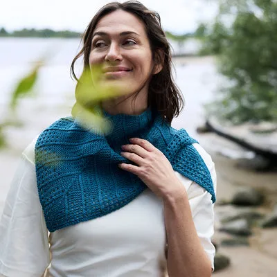 Rosy Green Wool Flow of Life Tuch Strickanleitung Englisch 1 Strang