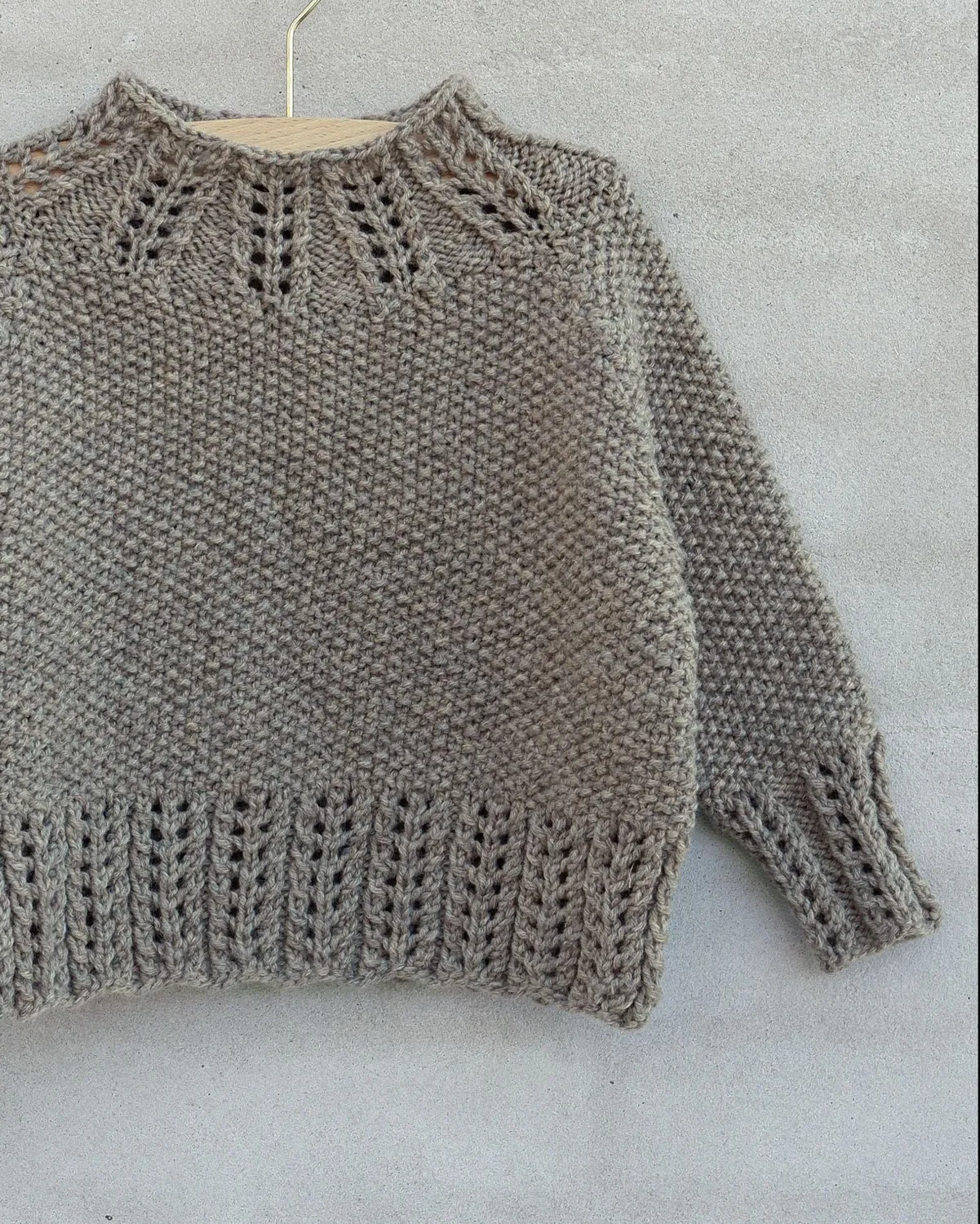 Knitting for Olive Nuuk Sweater Strickanleitung Pullover deutsch