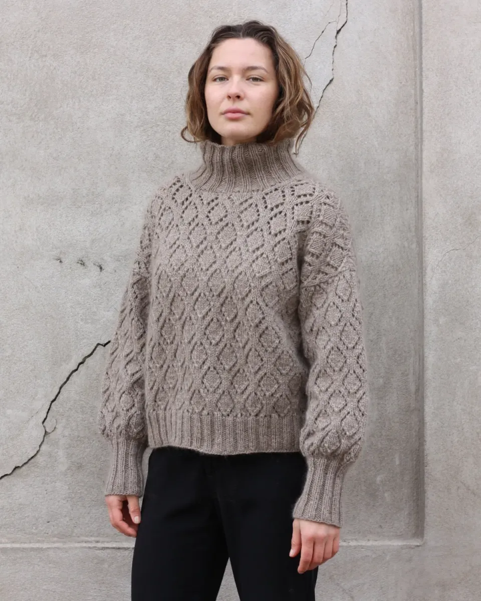 Knitting for Olive Nature Lace Sweater Strickanleitung Lace