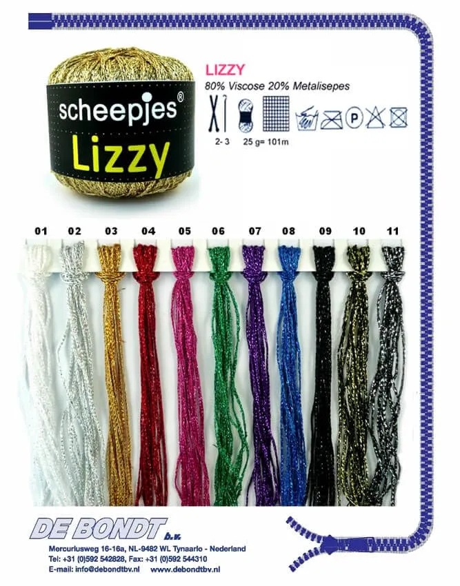 Scheepjes Lizzy 004 Rot Häkelgarn 25g Viskose