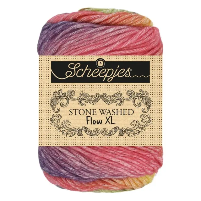 Scheepjes Stone Washed Flow XL Garn 01 Delight 65g Farbverlauf